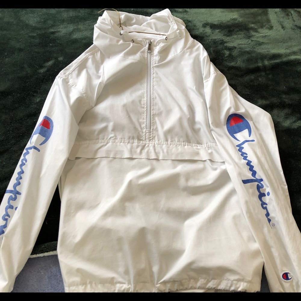 White Champion Rain Jacket